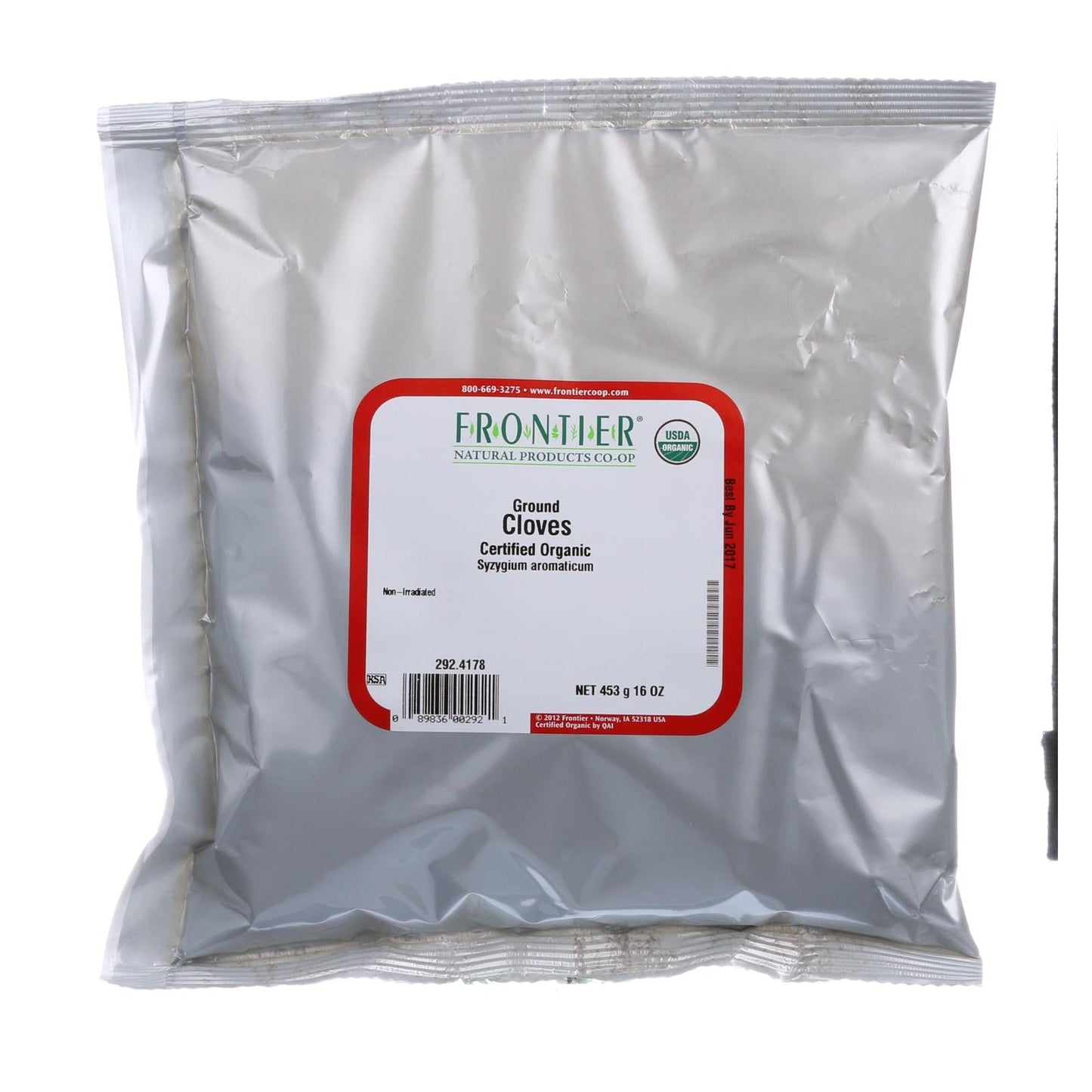 Frontier Herb - Organic Ground Single Cloves Powder 1lb
