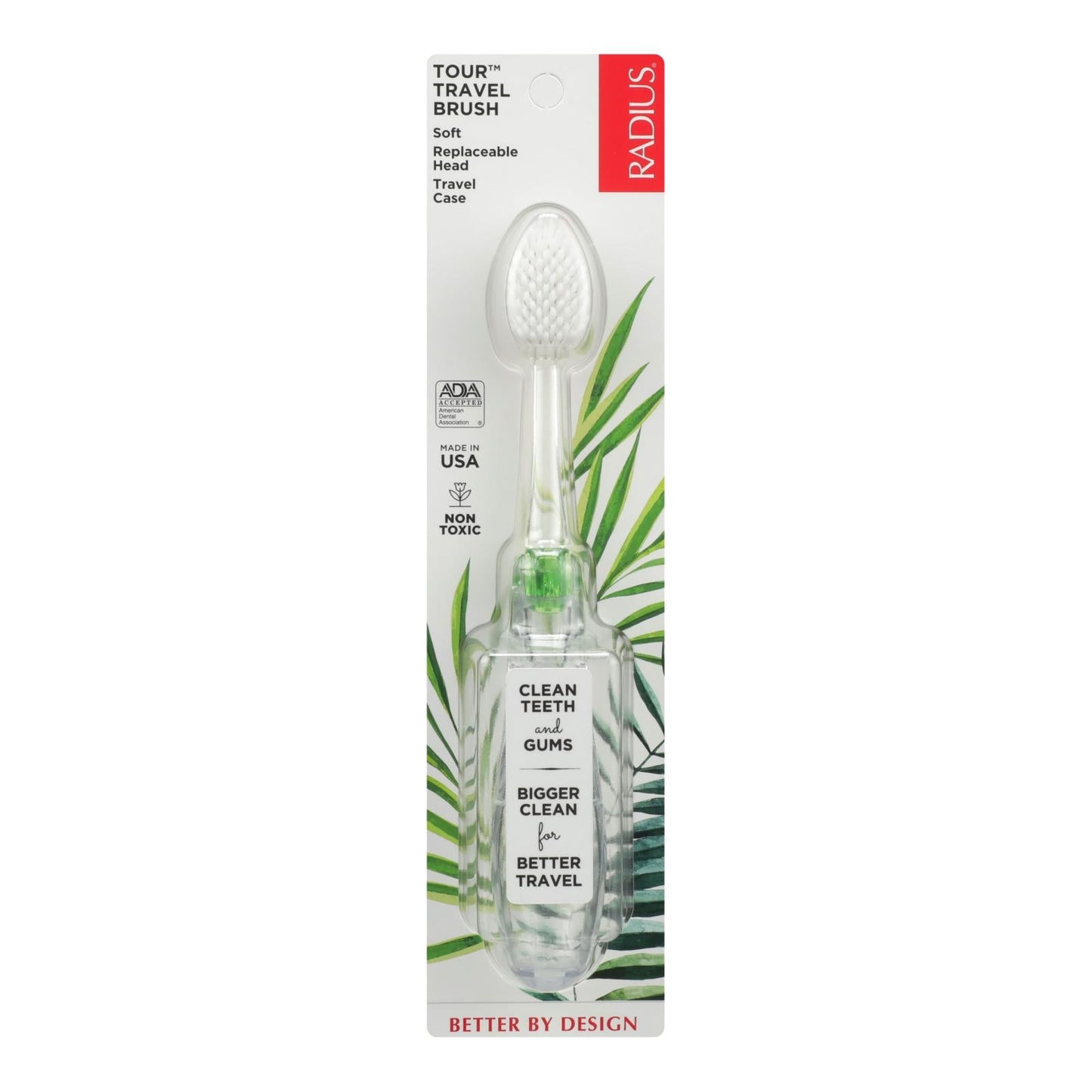 Radius Soft Toothbrush 6-Pack for Easy Oral Hygiene on the Go