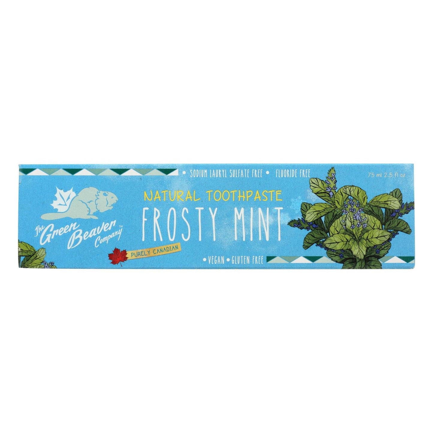 Green Beaver Toothpaste: Frosty Mint Flavor, 2.5 Fl Oz