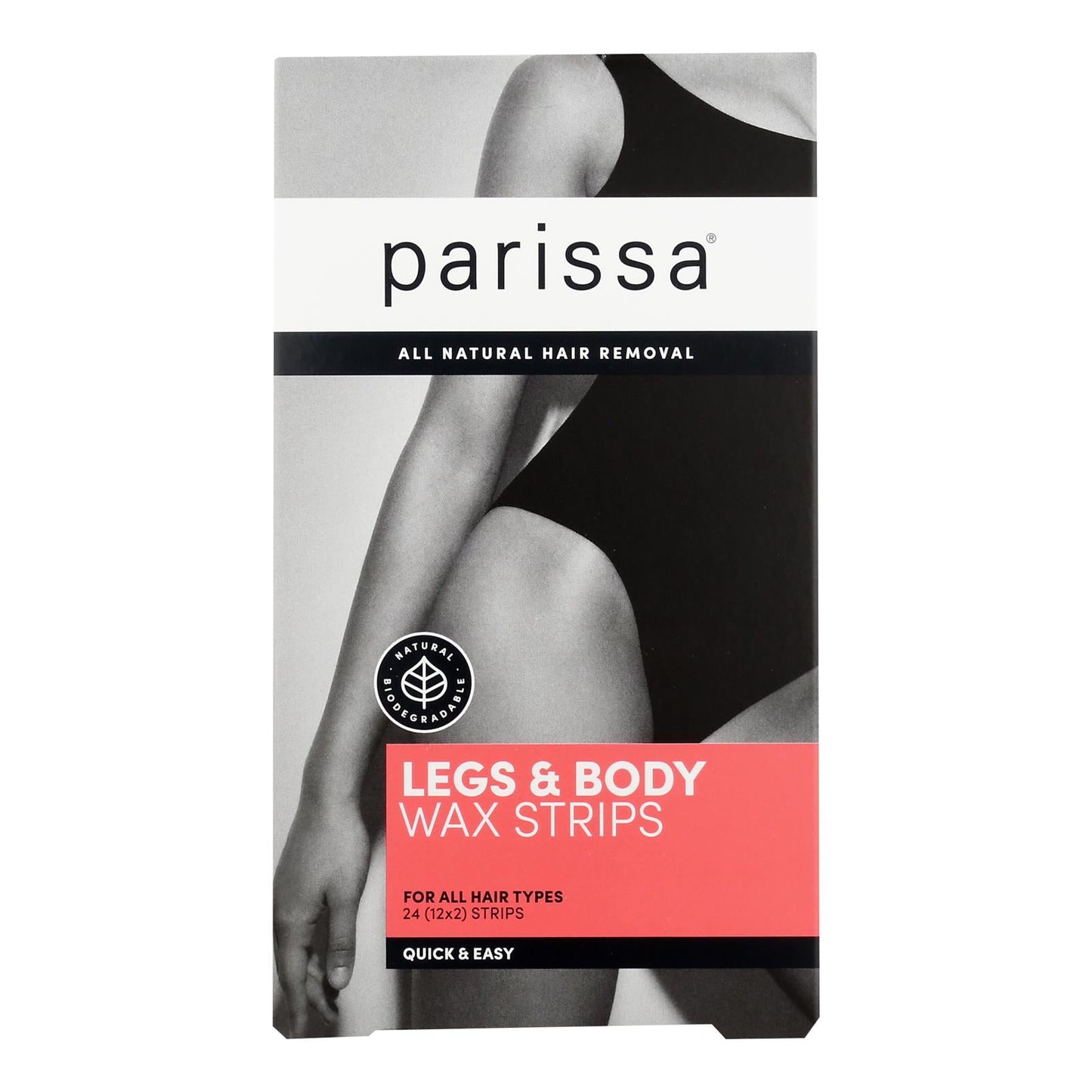 Parissa Wax Strips Quick/Easy Legs Body (Pack of 24)