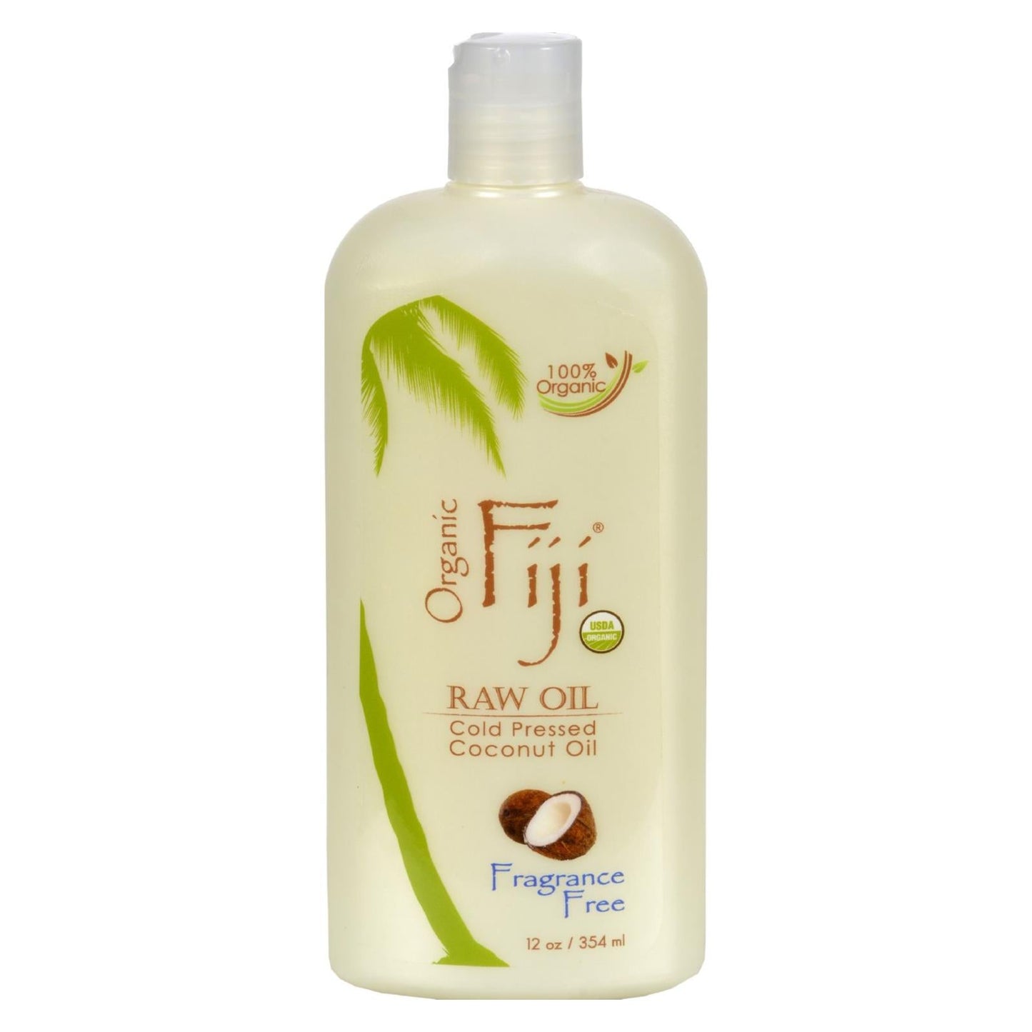 Organic Fiji Virgin Coconut Oil Fragrance-Free - 12 Fl Oz