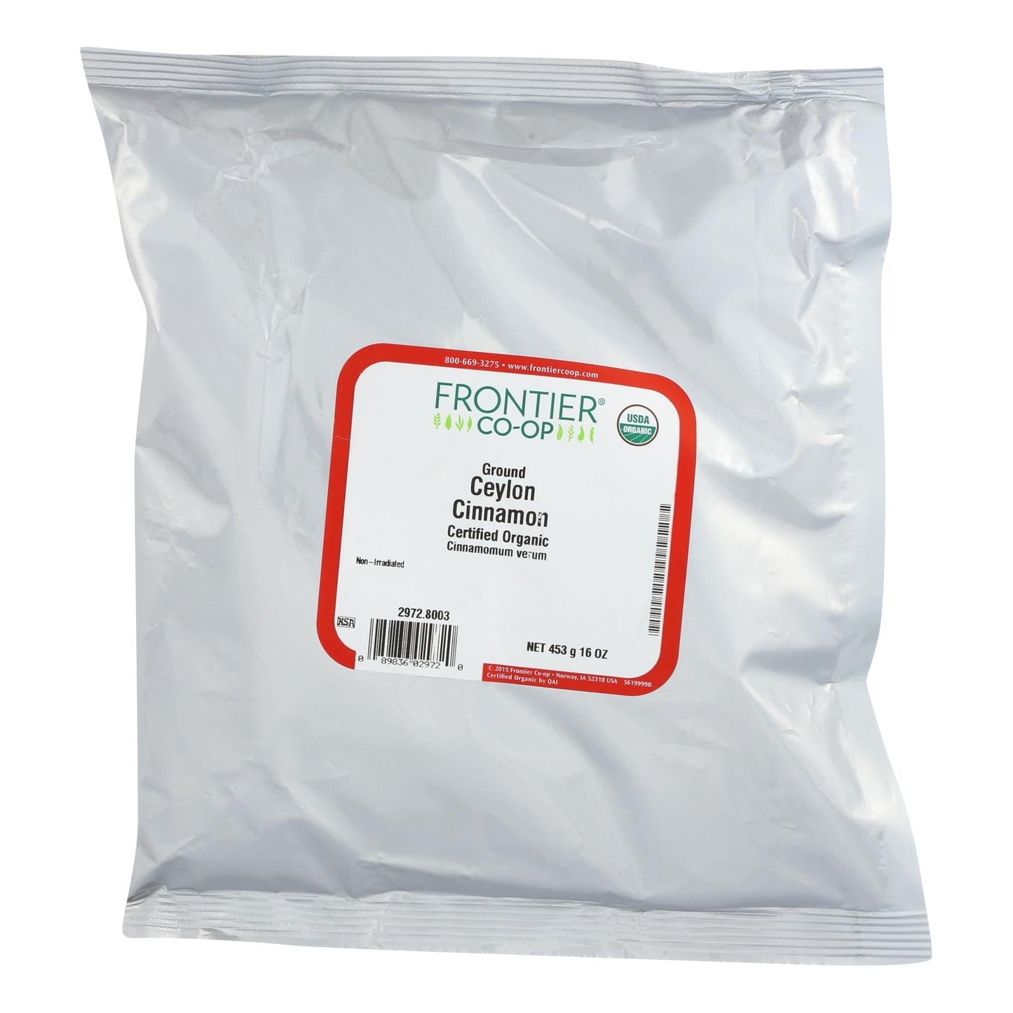 Frontier Herb: Premium Organic Ceylon Cinnamon Powder (1 lb)