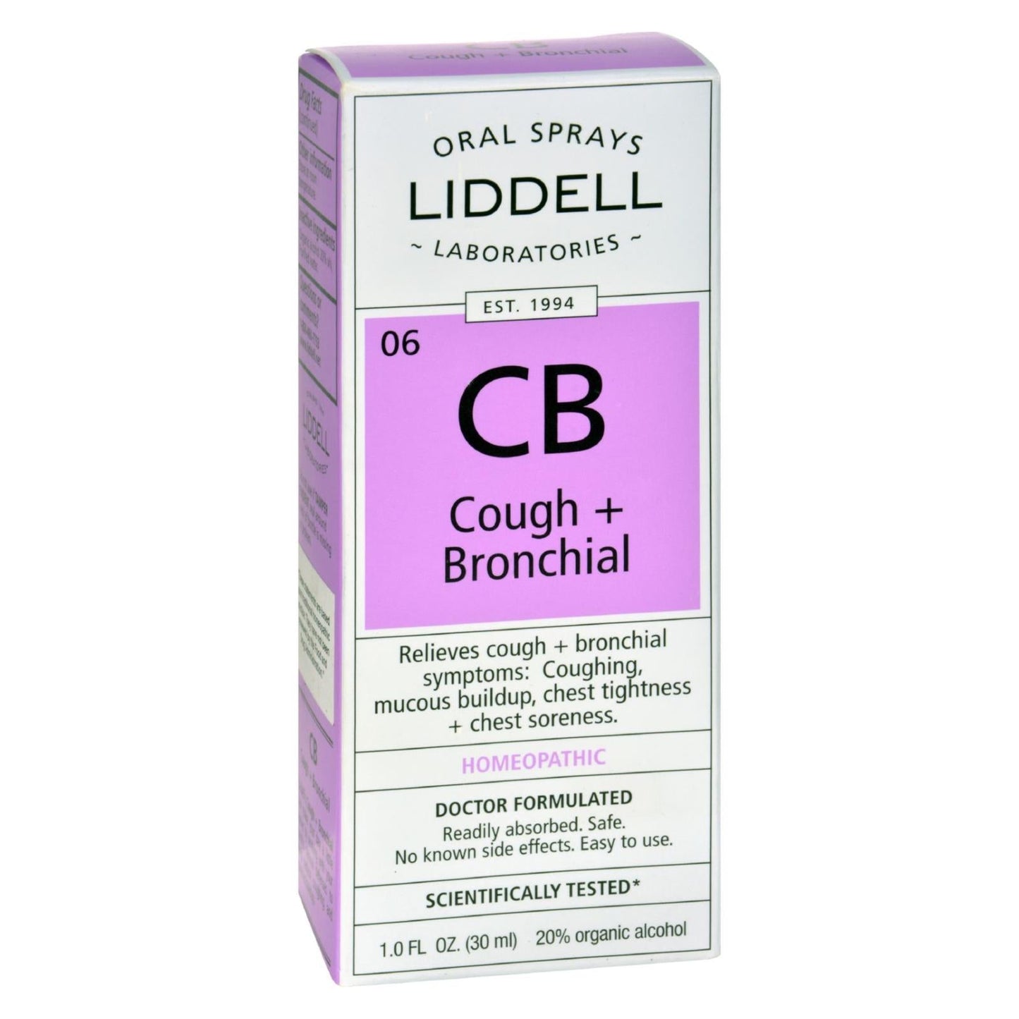 Liddell Homeopathic Cough and Bronchial Spray - 2 Fl Oz