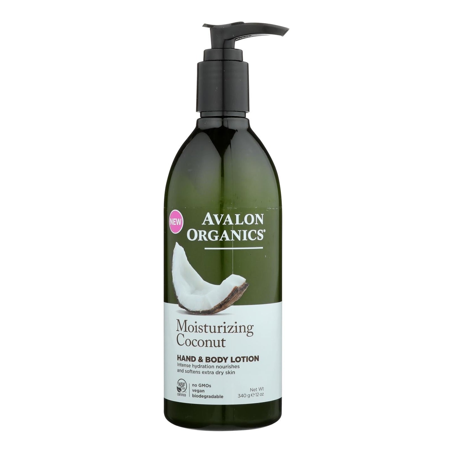 Avalon Organics Coconut Moisturizing Lotion for Hands and Body (12 Fl Oz)