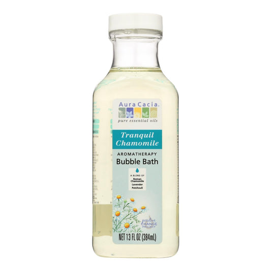 Aura Cacia Tranquil Chamomile Aromatherapy Bubble Bath, 13 Fl Oz