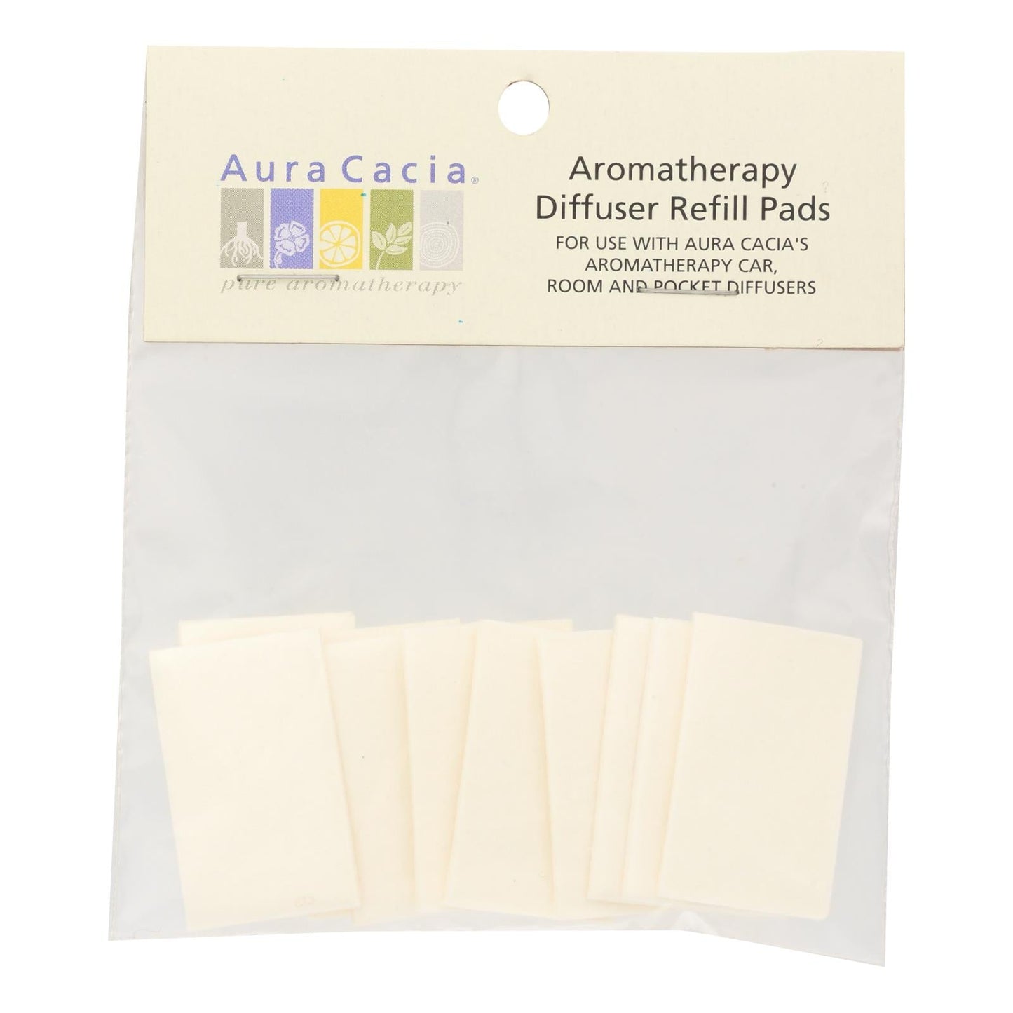 Aura Cacia Car/Room Diffuser Refills, Pack of 6, 10 Pack