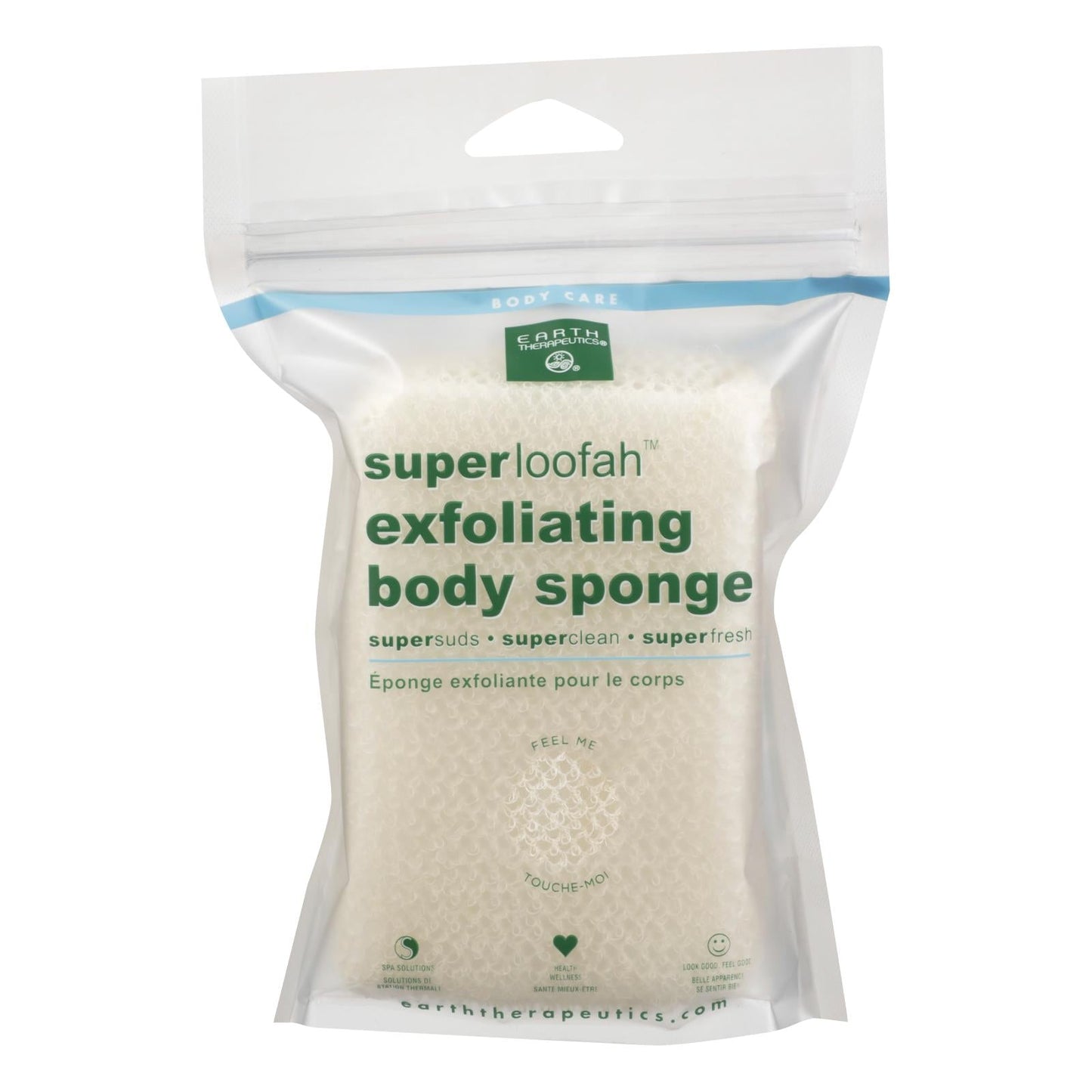 Earth Therapeutics Super Exfoliating Natural Loofah Body Sponge