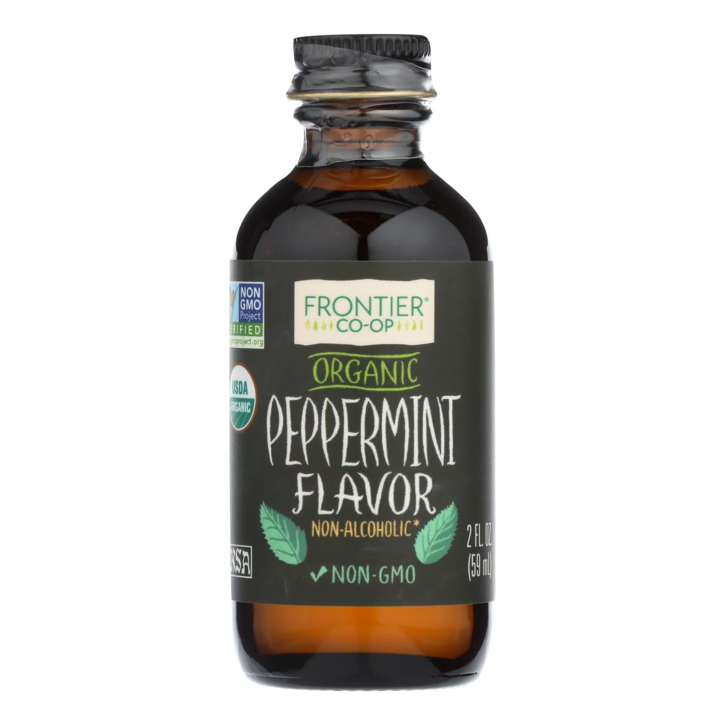 Frontier Herb - Organic Peppermint Flavor, 2 Oz.
