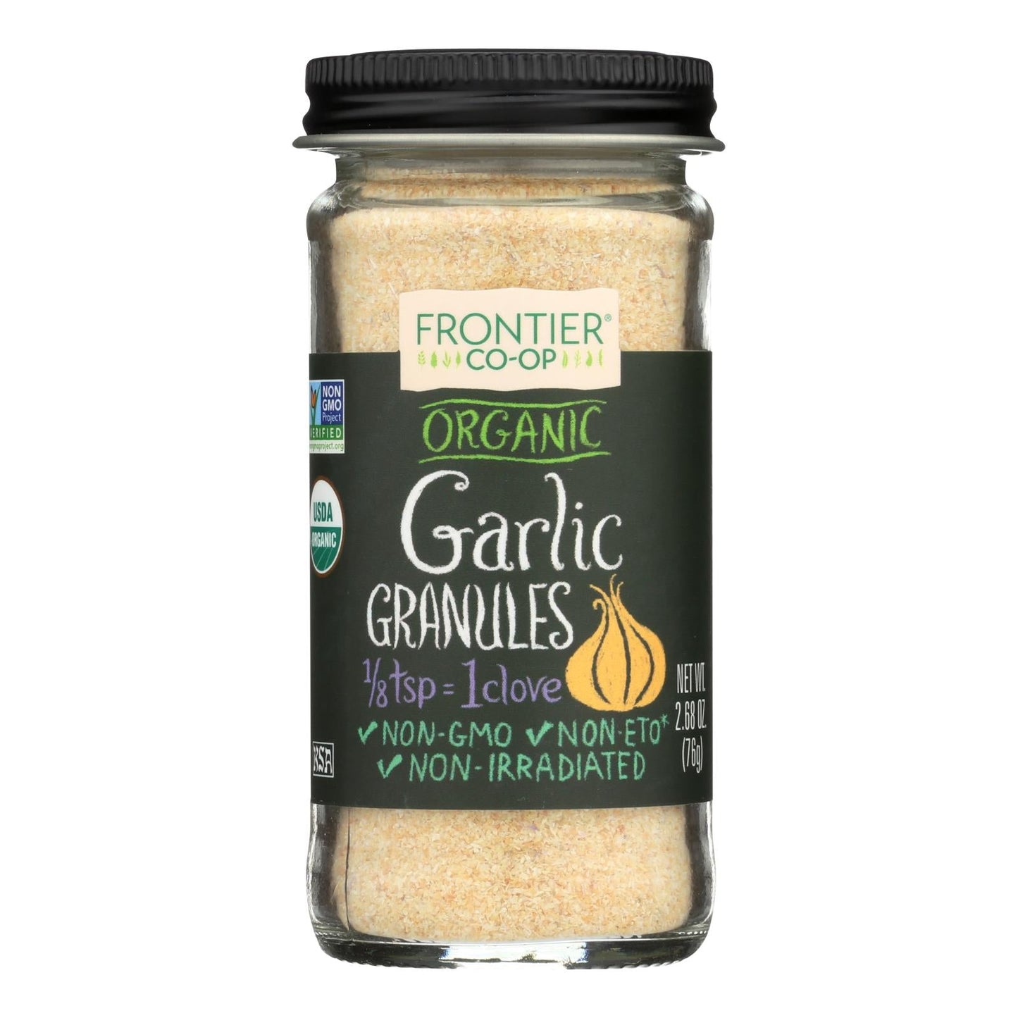 Frontier Herb - Organic Garlic Granules, 2.70 Oz.
