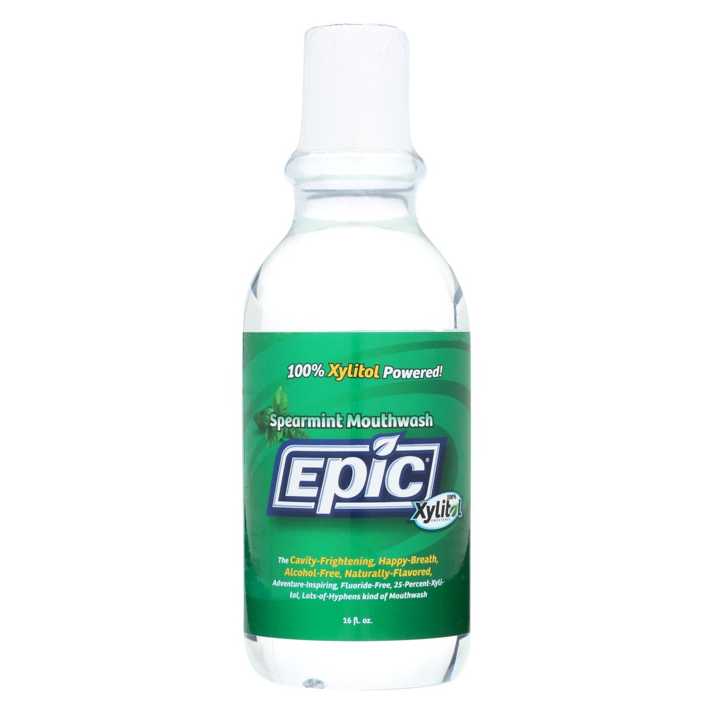 Epic Dental Xylitol Antibacterial Mouthwash - Spearmint Flavor - 16 Oz.