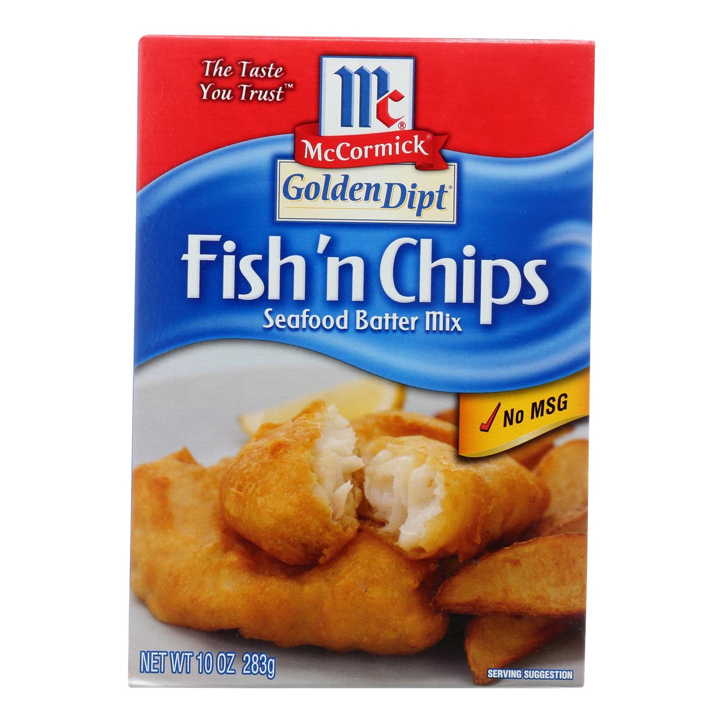Golden Dipt Crispy Fish N' Chips Seasoned Mix (Pack of 8 - 10 Oz. Boxes)