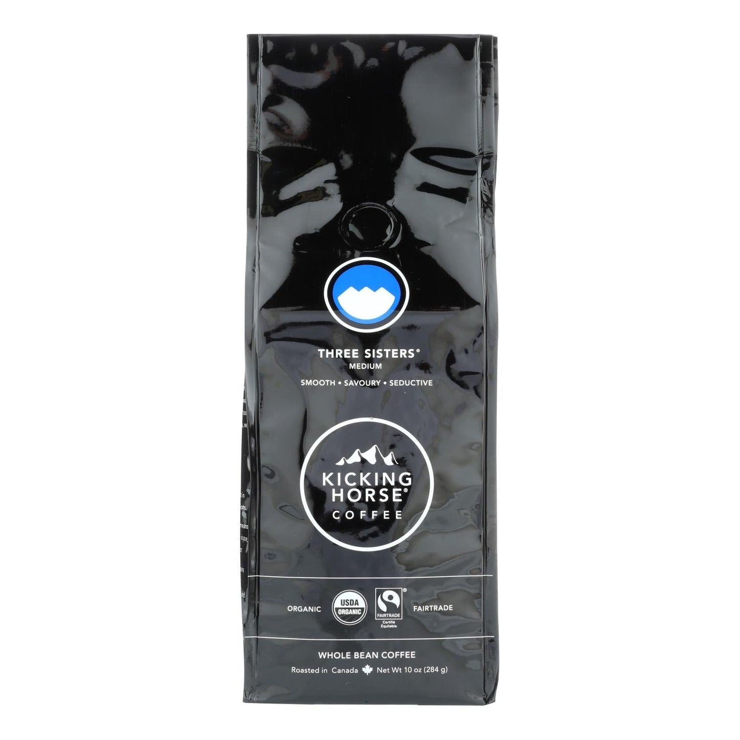 Kicking Horse Coffee Organic Whole Bean Three Sisters Medium Roast 10 Oz Pack