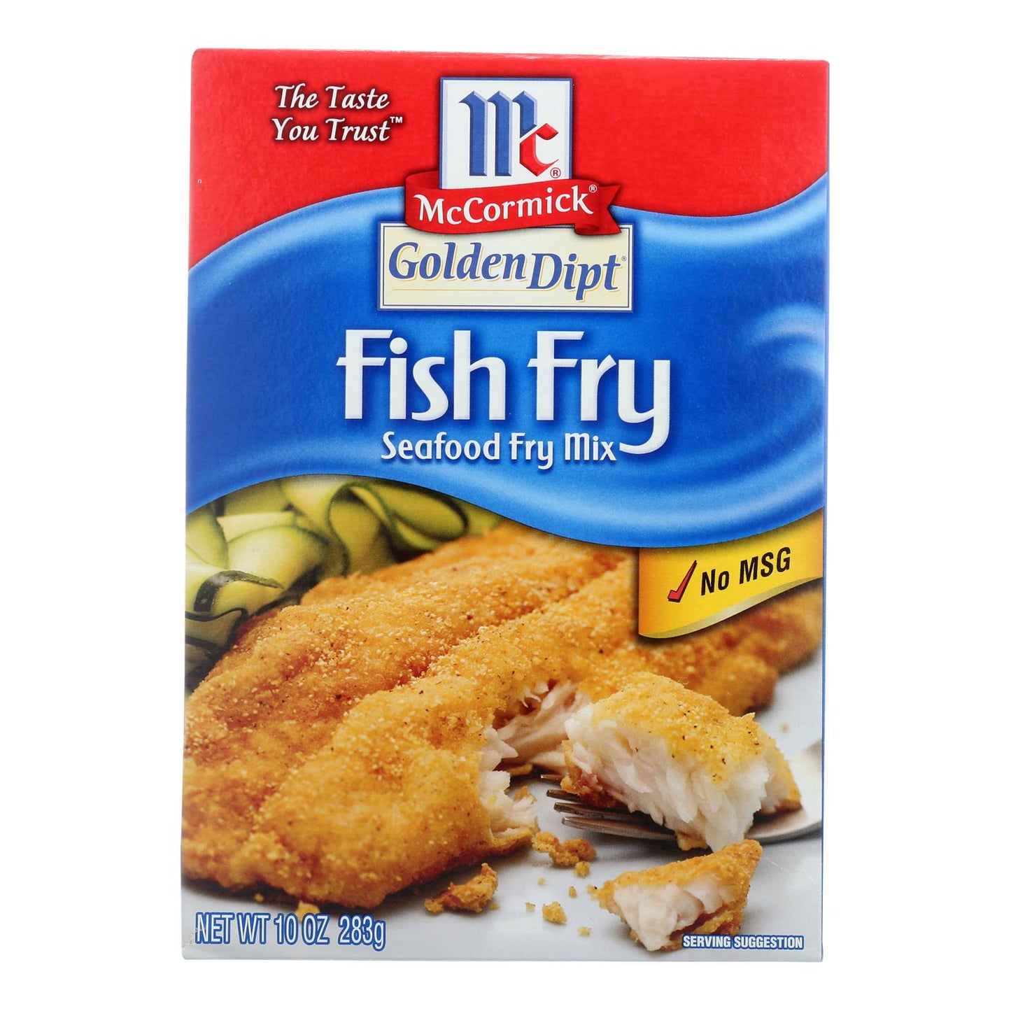 Golden Dipt Fish Fry Seasoned Breading (Pack of 8 - 10 Oz. Bags)