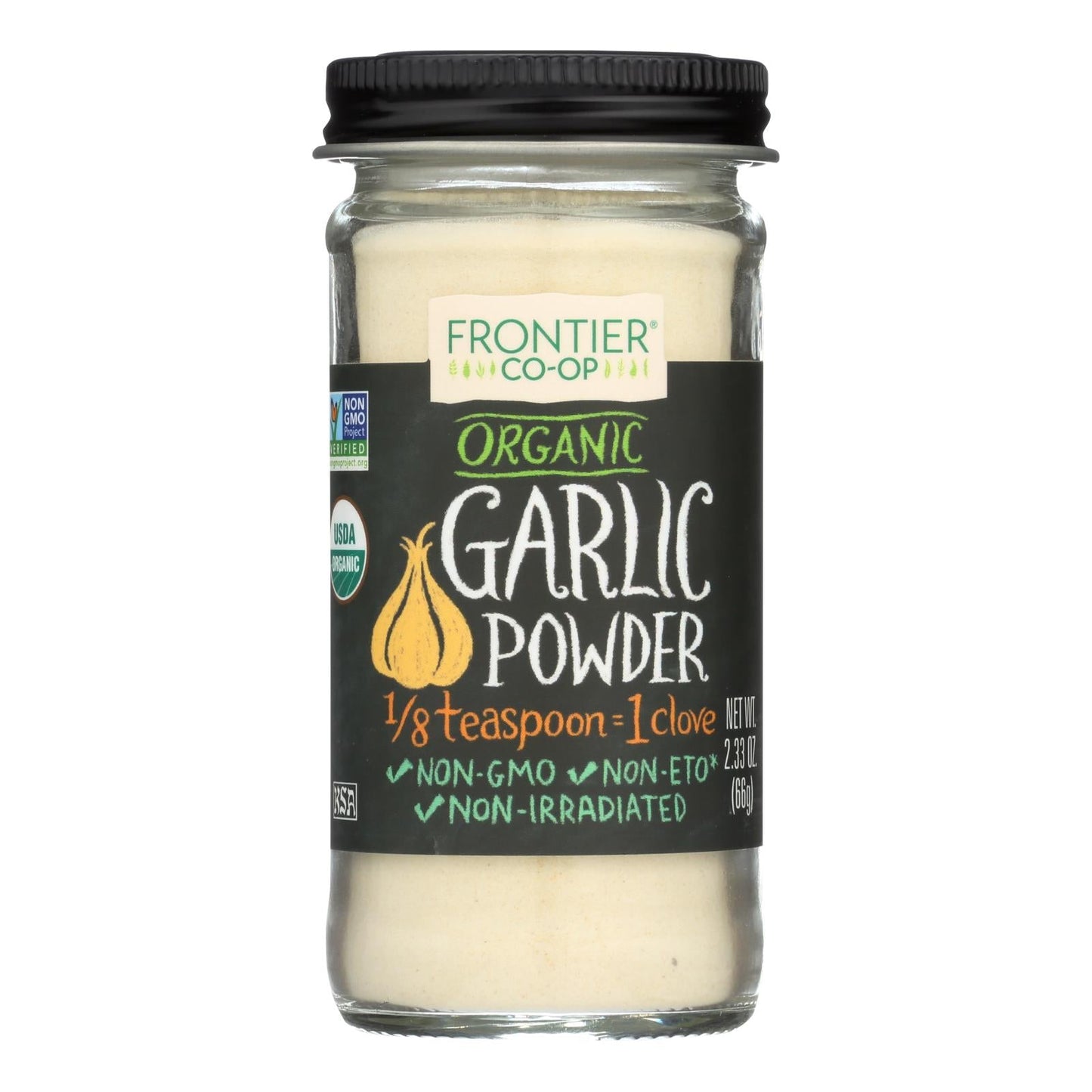 Frontier Herb - Organic Garlic Powder (2.33 Oz. Pack)
