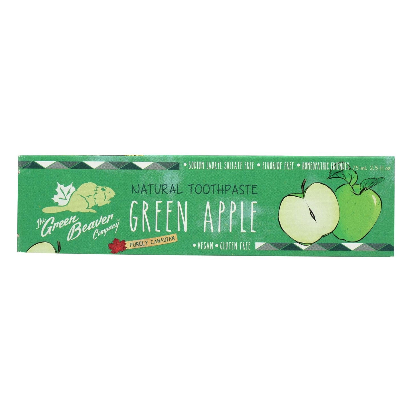 Green Beaver Green Apple Fluoride-Free Toothpaste (2.5 Fl Oz)