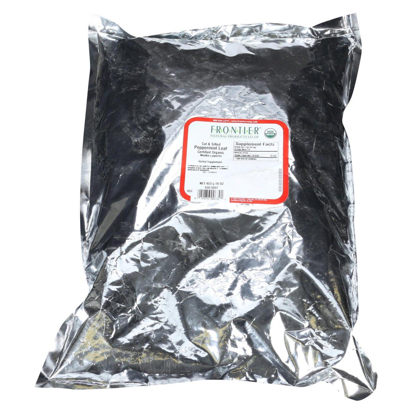 Frontier Herb Organic Peppermint Leaf Cut & Sifted - 1lb