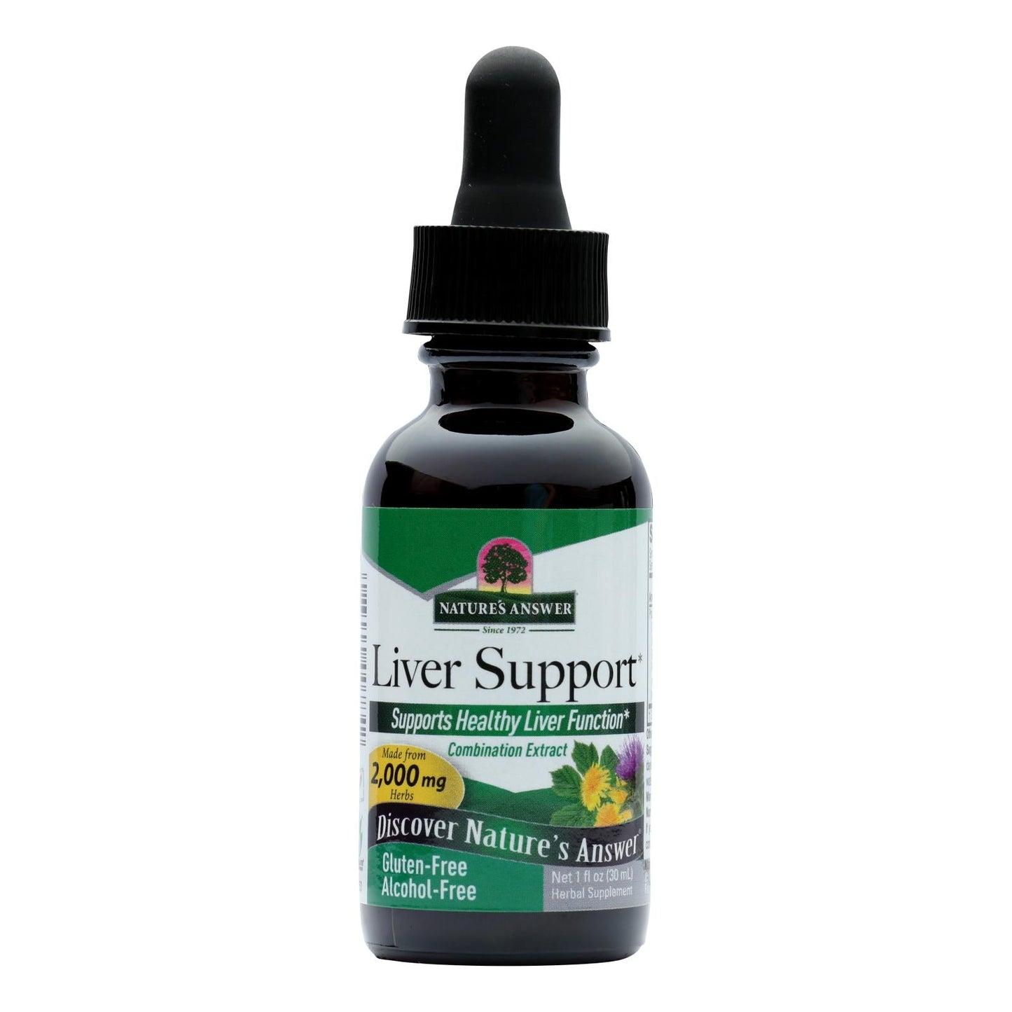 Nature's Answer Liver Support (1 Fl Oz) - Alcohol-Free Herbal Supplement