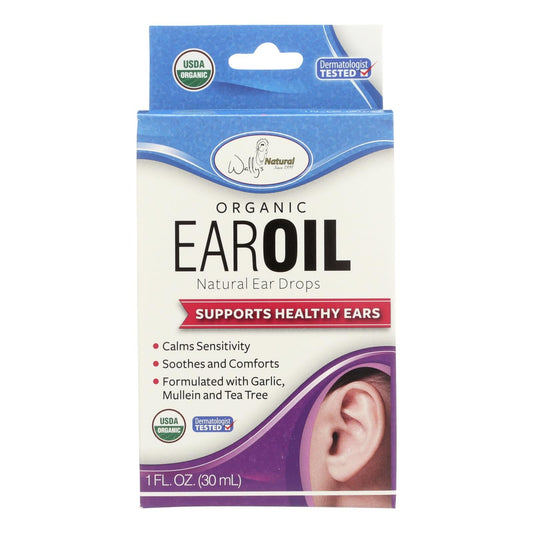 Wally's Natural Products Ear Oil - Organic Ear Treatment for Dry, Itchy, Clogged Ears