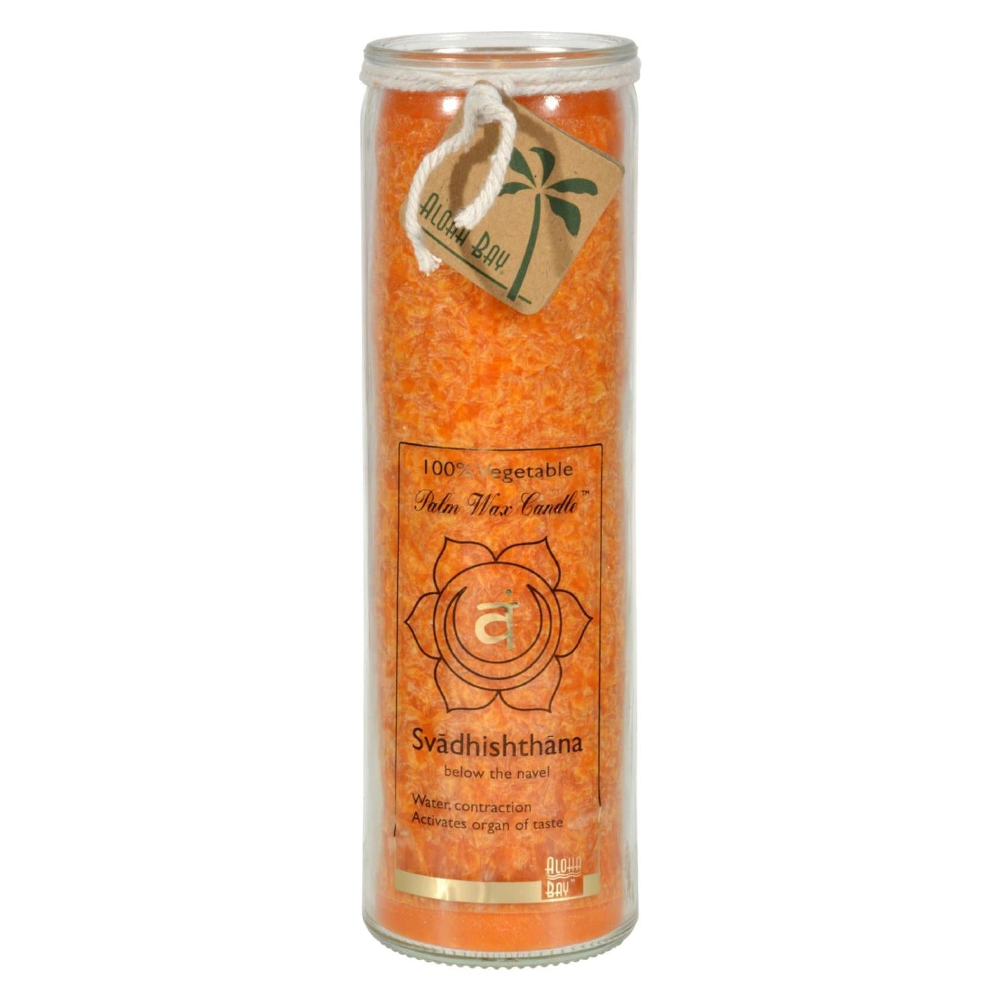 Aloha Bay Chakra Unscented Svādhishthana Orange Jar Candle (Pack of 1)