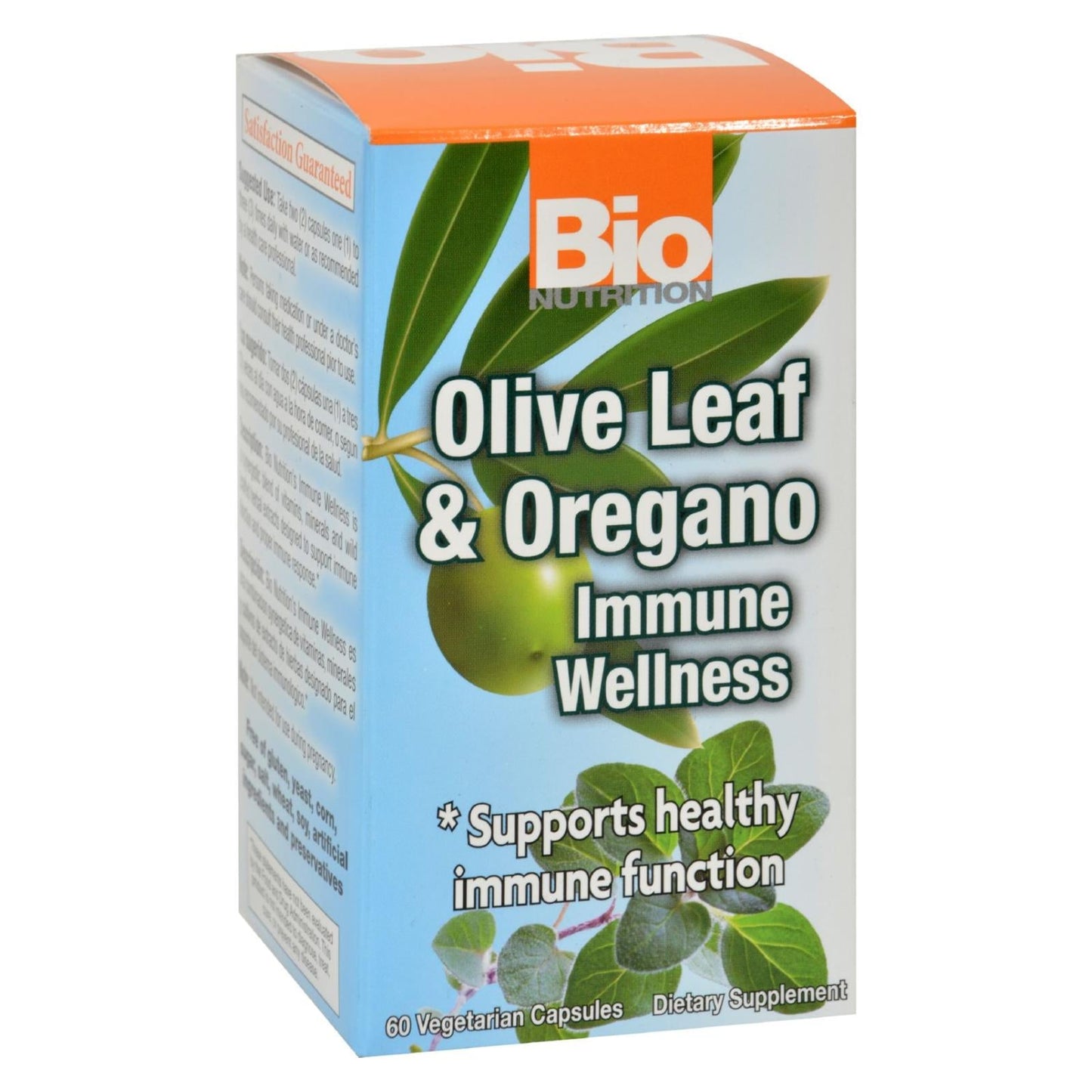 Bio Nutrition Immune Wellness Olive Leaf and Oregano 60 Vcaps