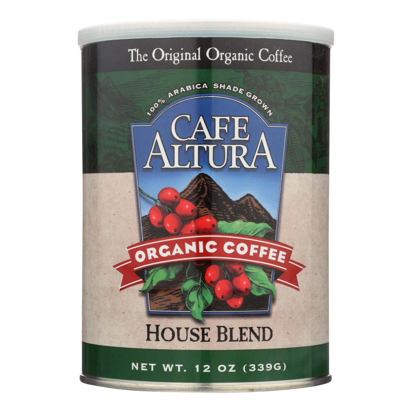 Café Altura Organic Ground Coffee House Blend (Pack of 6 - 12 oz.)