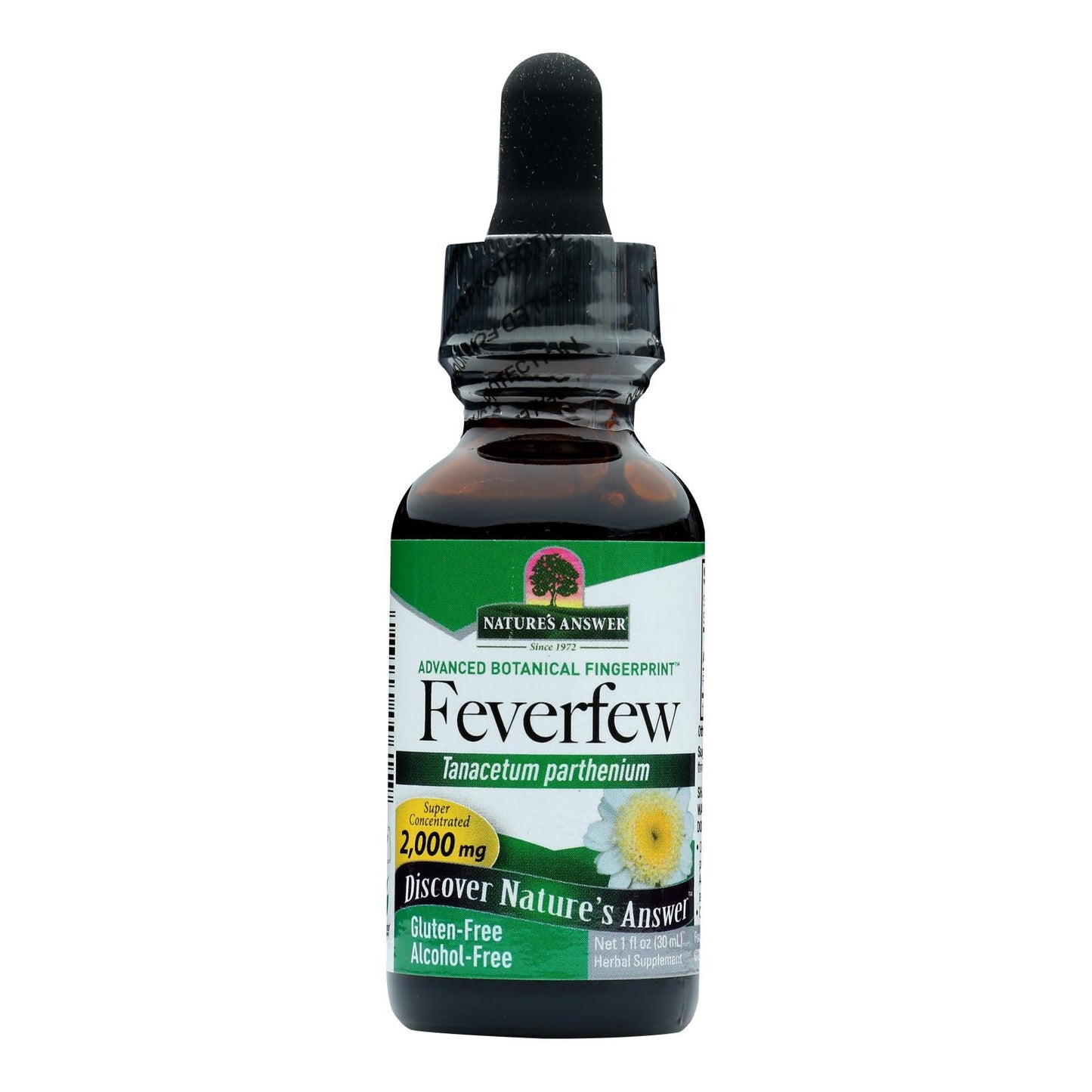 Nature's Answer Alcohol-Free Feverfew Leaf Extract, 1 Fl Oz