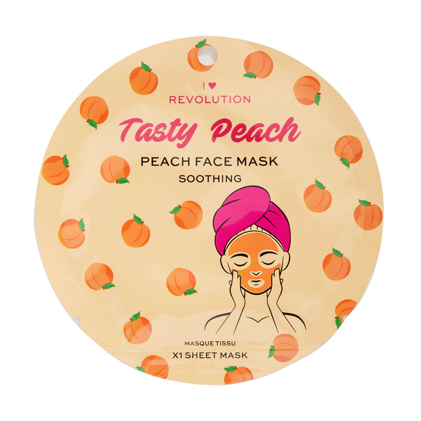 REVOLUTION Tasty Peach Soothing Sheet Mask