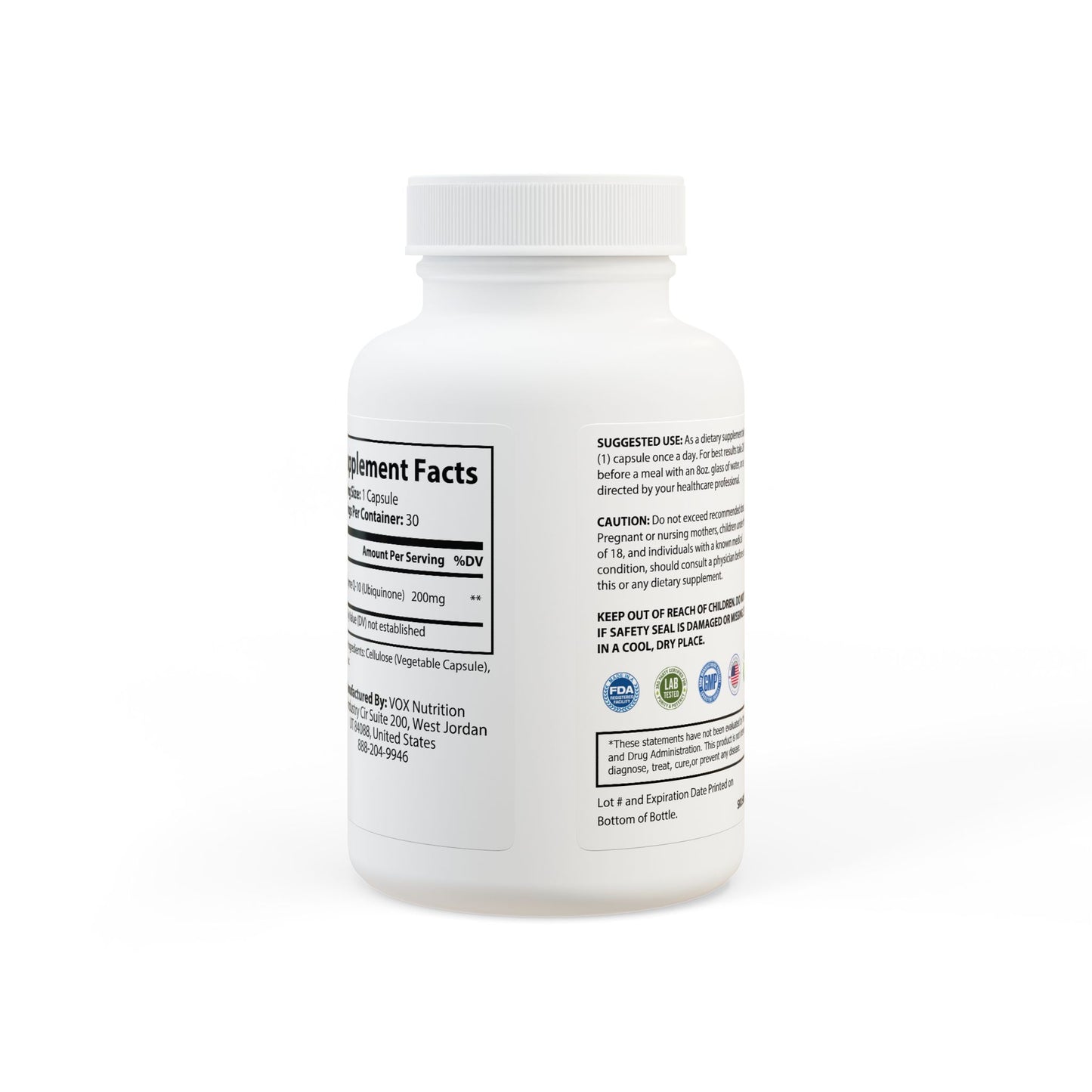 AntioxQ CoQ10 Ubiquinone Supplement (30 Capsules)