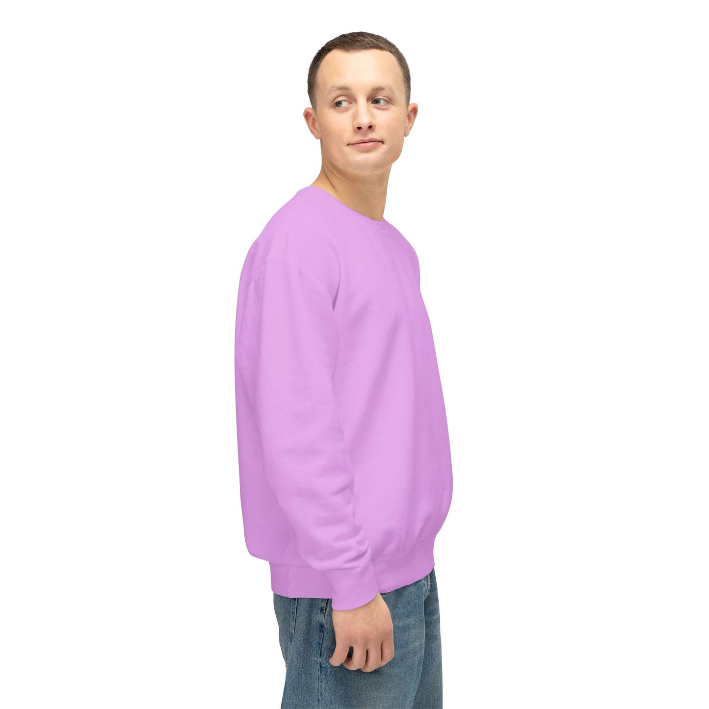 SW-112PRL-24 Unisex Lightweight Neon Violet Color Sweatshirt