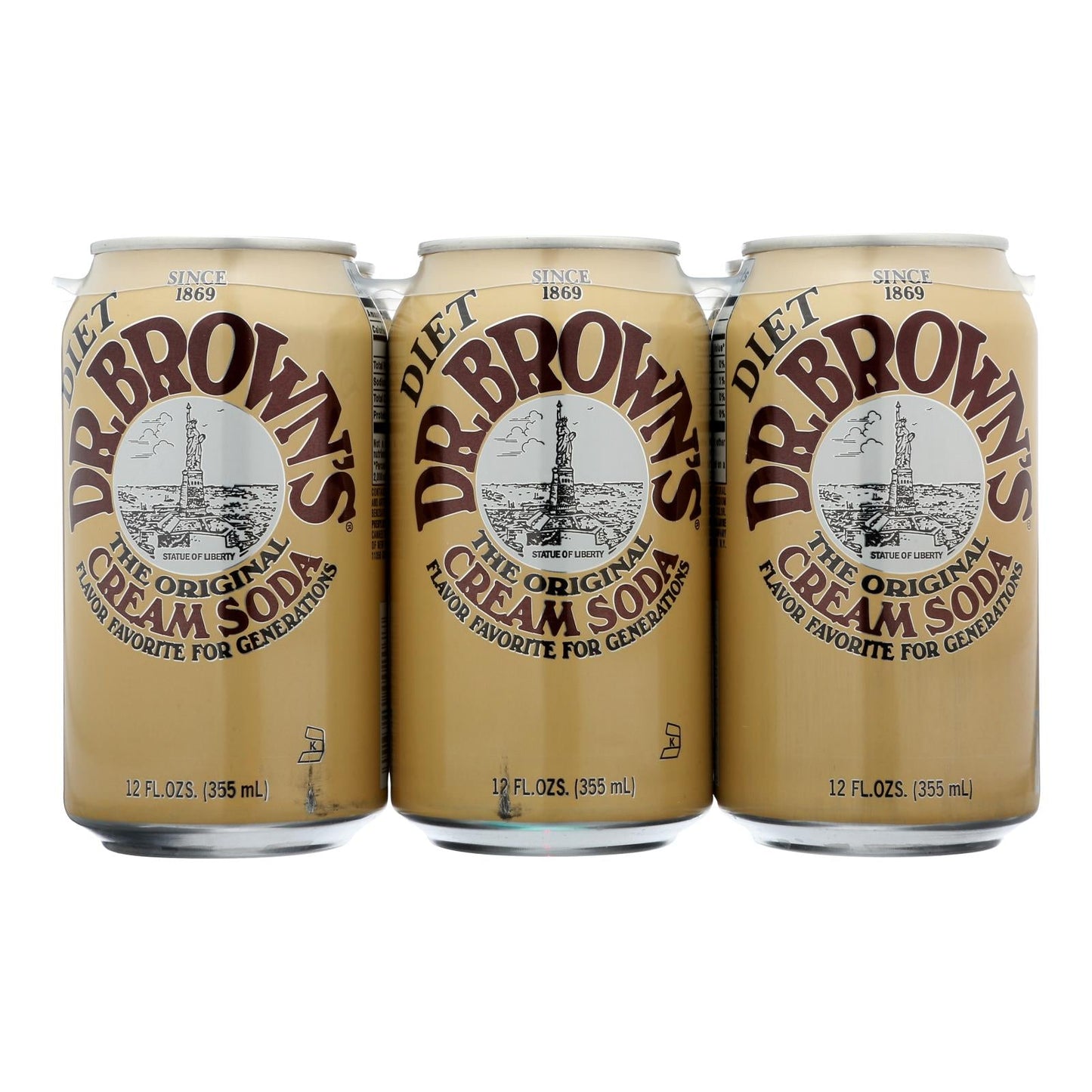 Dr. Brown's Diet Cream Soda 6-Packs, 12 Fl Oz Each