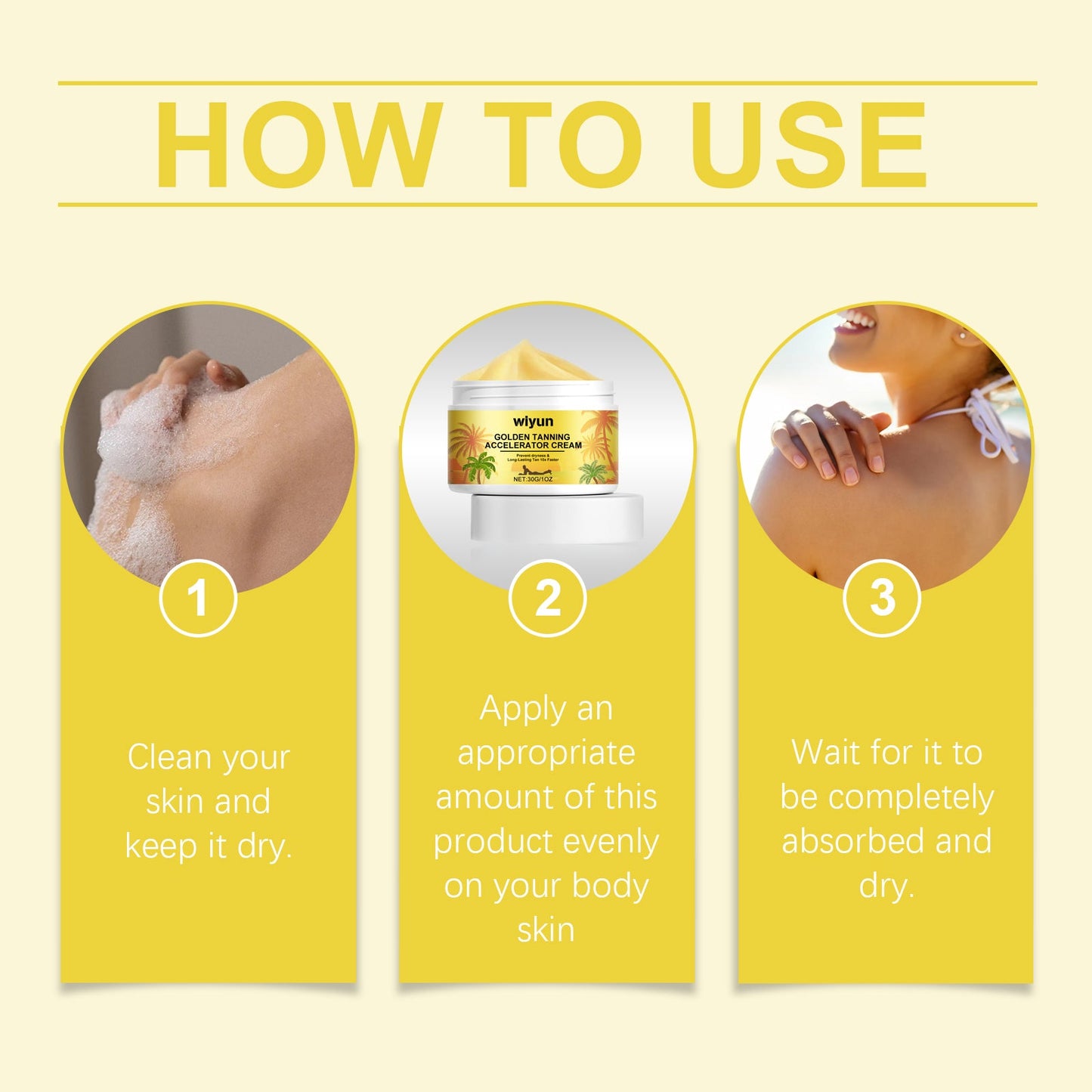 Wiyun Anti-Tanning Cream For Summer Outdoor Sunbathing To Even Out Skin Tone And Create A Wheat Tan Anti-Tanning Cream
