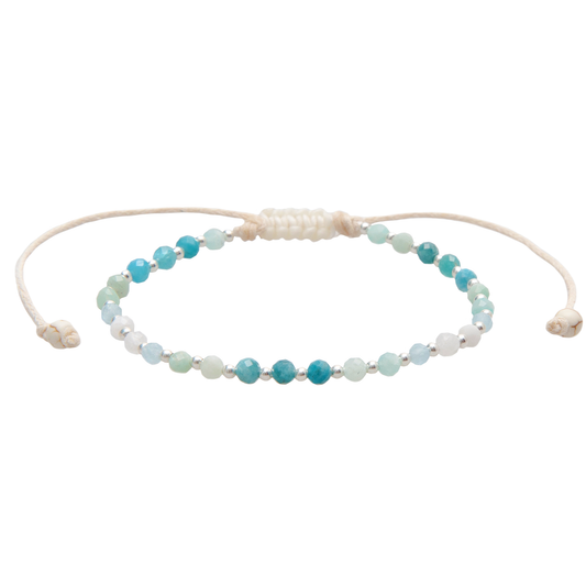 Moon & Sea 3mm Healing + 4mm Self Love Bracelet Stack