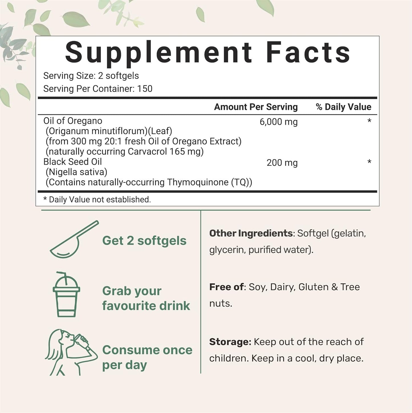 Butter Black Seed Oil Soft Capsules