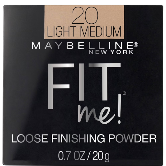 Maybelline Fit Me Loose Finishing Powder (20 Light Medium, 0.7 oz)