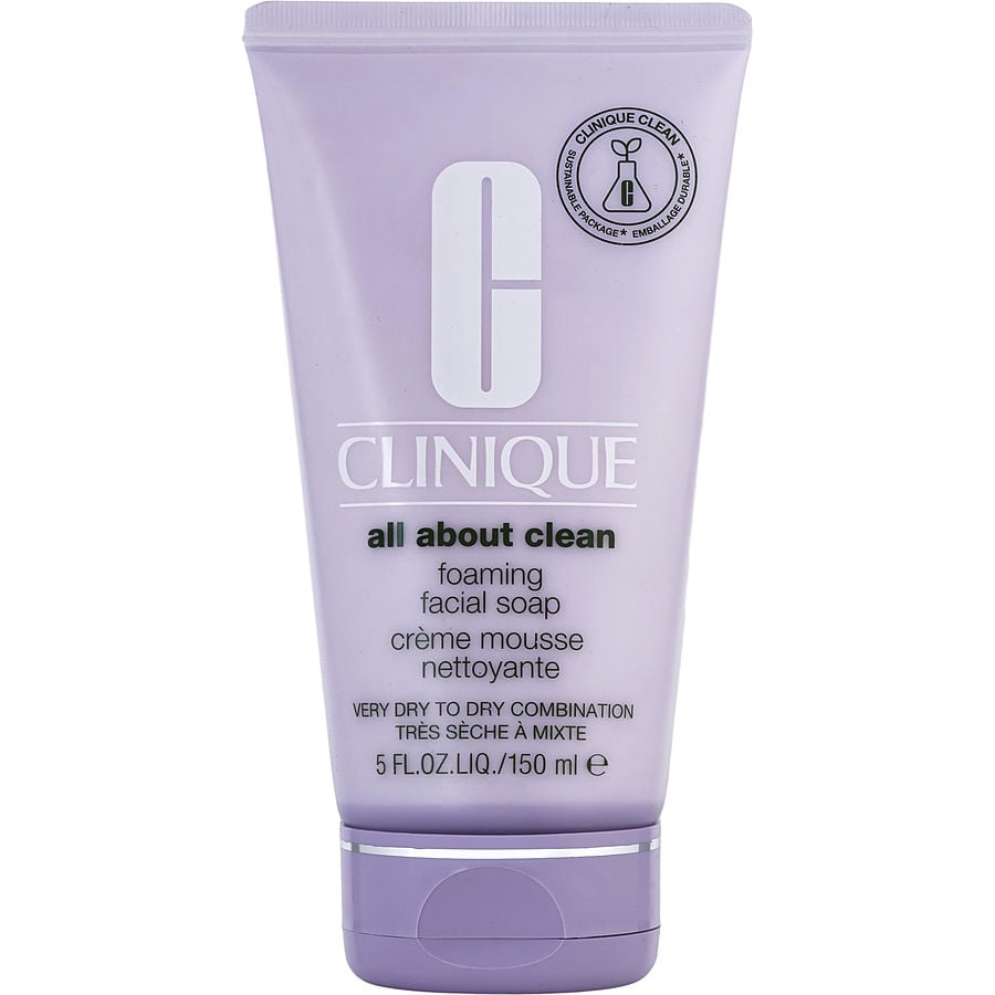 CLINIQUE by Clinique All About Clean Foaming Facial Soap ( Very Dry to Dry Combination ) --150ml/5oz