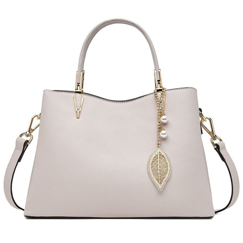 Leather Top Handle Handbag