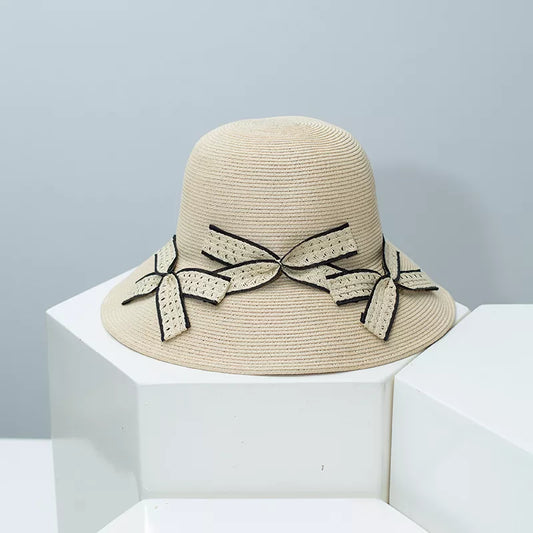 Bowknot Straw Sun Hat