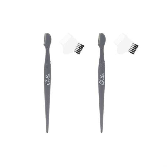 razor with brush and comb cap 2pk