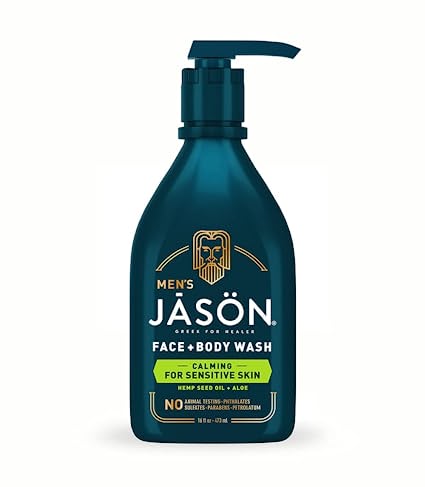 Jason Face/Body Wash for Men, Calming - 16 Fl Oz