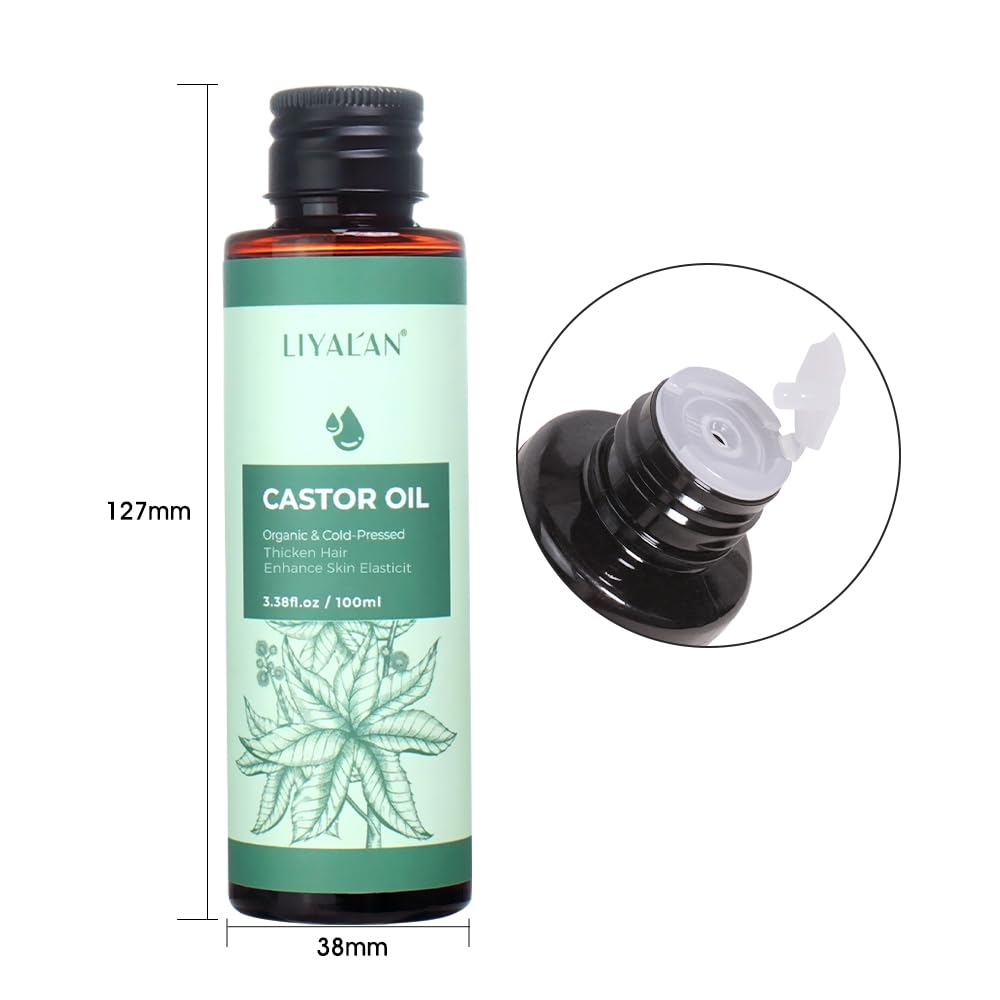 LIYALAN Organic Castor Oil Skin & Hair Repair