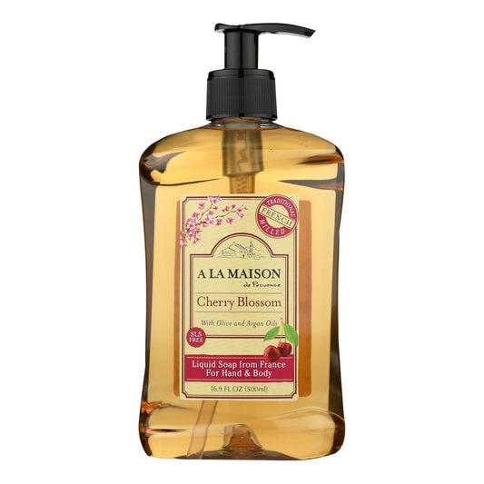 A La Maison French Liquid Soap, Cherry Blossom - 16.9 Fl Oz