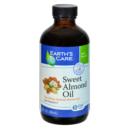 Earth's Care Sweet Almond Oil, 100% Pure, 8 Fl Oz