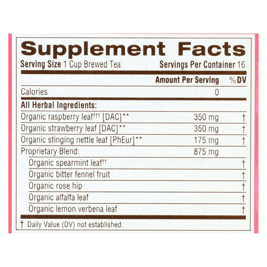 Traditional Medicinals Organic Pregnancy Herbal Tea - 6x16 Tea Bags