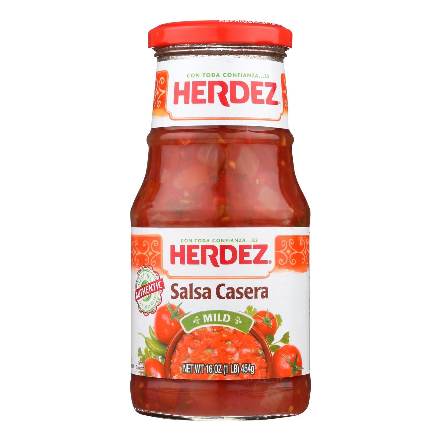 Herdez Salsa Casera Medium, 16oz (Pack of 12)