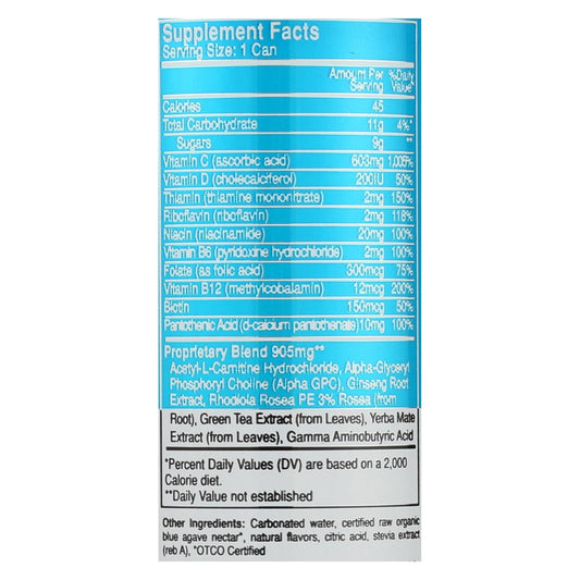 Lifeaid Focusaid Energy Drink (Pack of 12 - 12 fl oz)