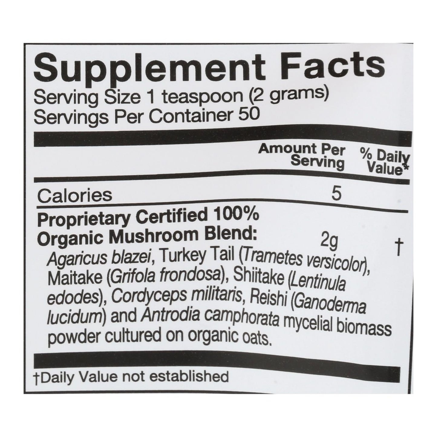 Om Mushroom Superfood Immune Blend, Mushroom Powder Supplement, 3.5 Oz.