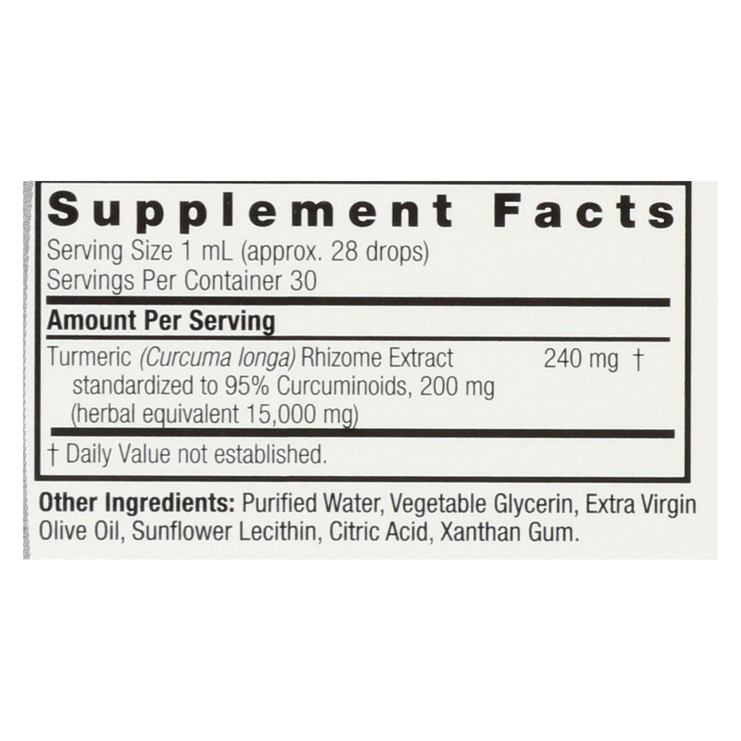 Nature's Answer Turmeric-3 Liquid, 1 Oz.