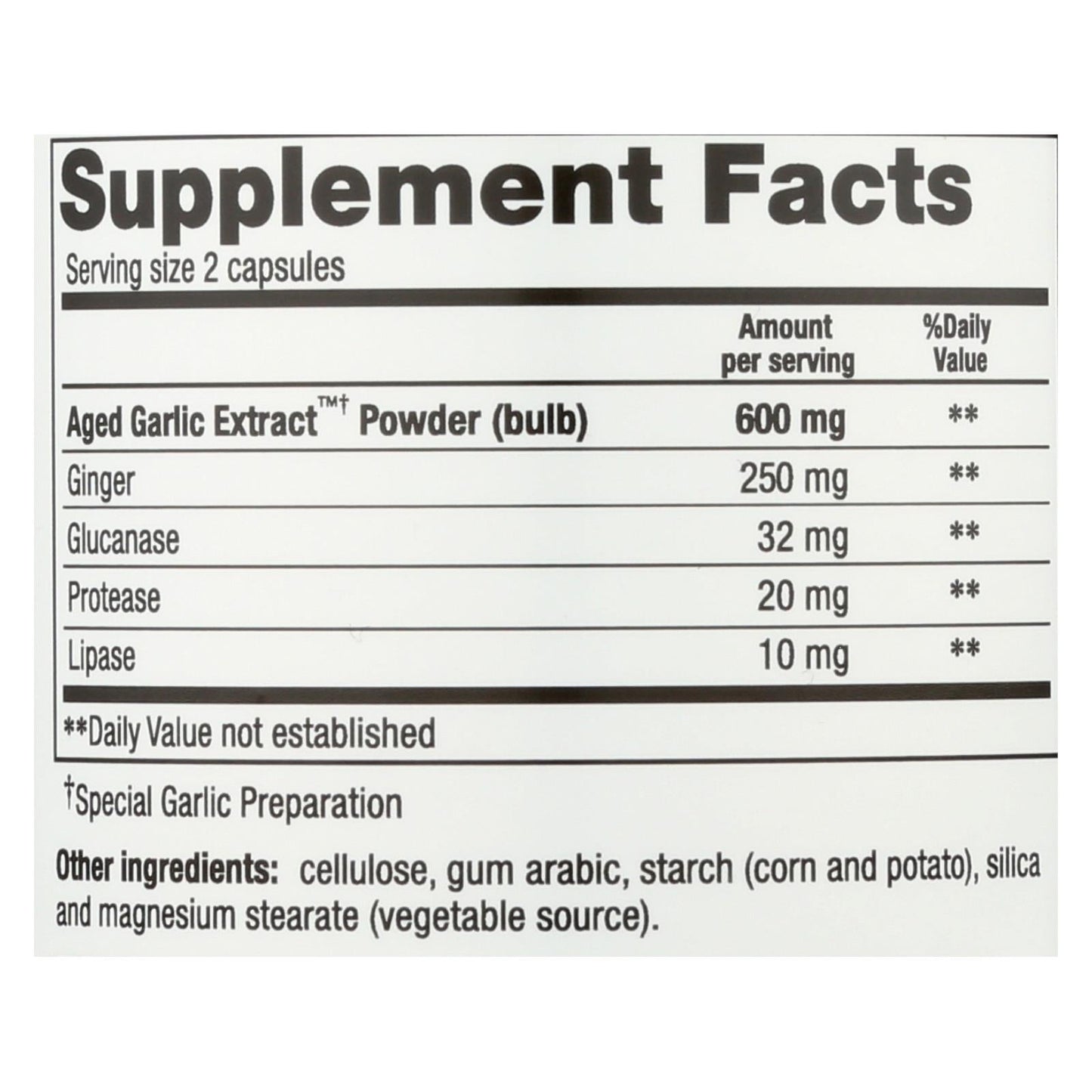 Kyolic Aged Garlic Extract Candida Cleanse & Digestion Support, 200 Vegetarian Capsules