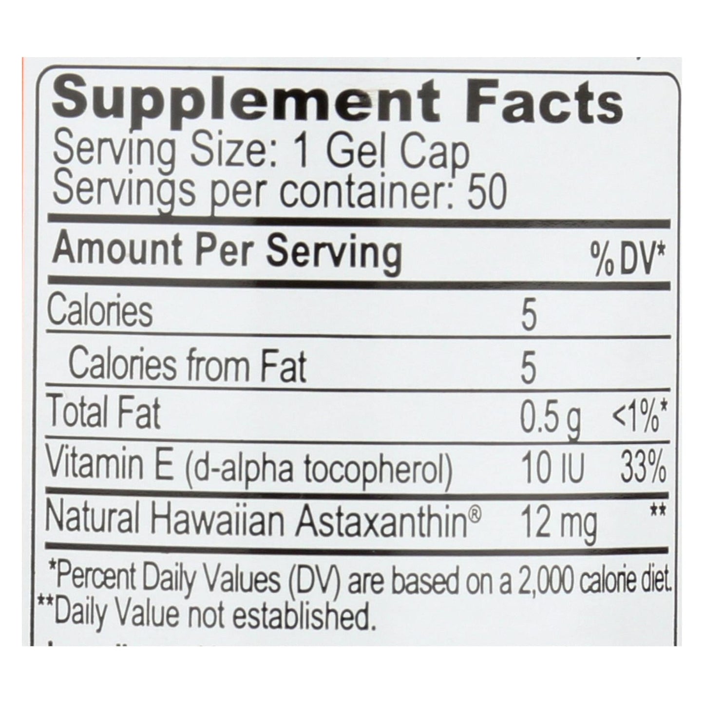 Nutrex Hawaii BioAstin Hawaiian Astaxanthin - 12mg (50 Gel Caps)