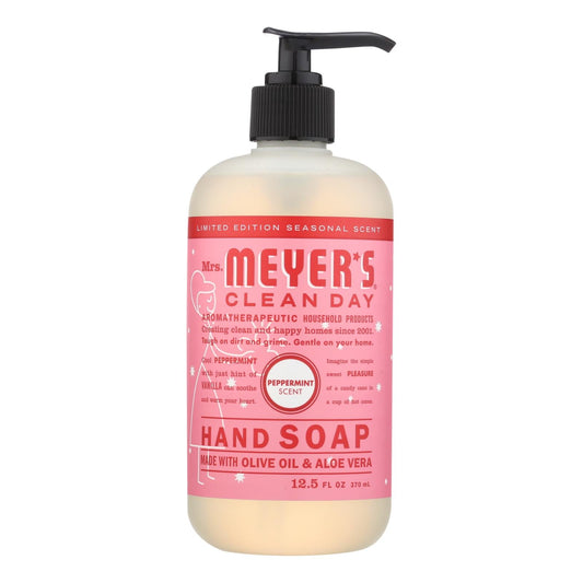 Mrs. Meyer's Clean Day Liquid Hand Soap Peppermint, Pack of 6 - 12.5 Fl Oz Each
